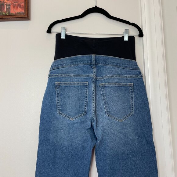 GAP Maternity Full Panel Girlfriend Jeans - medium wash - 28S - Picture 8 of 10